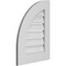 Ekena Millwork Quarter Round Top Left Surface Mount PVC Gable Vent w/ 3-1/2"W x 1"P Standard Frame, 18"W x 24"H GVPQL18X2401SF - alternate 4